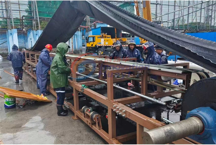 河南15㎡真空皮带过滤机到货安装现场